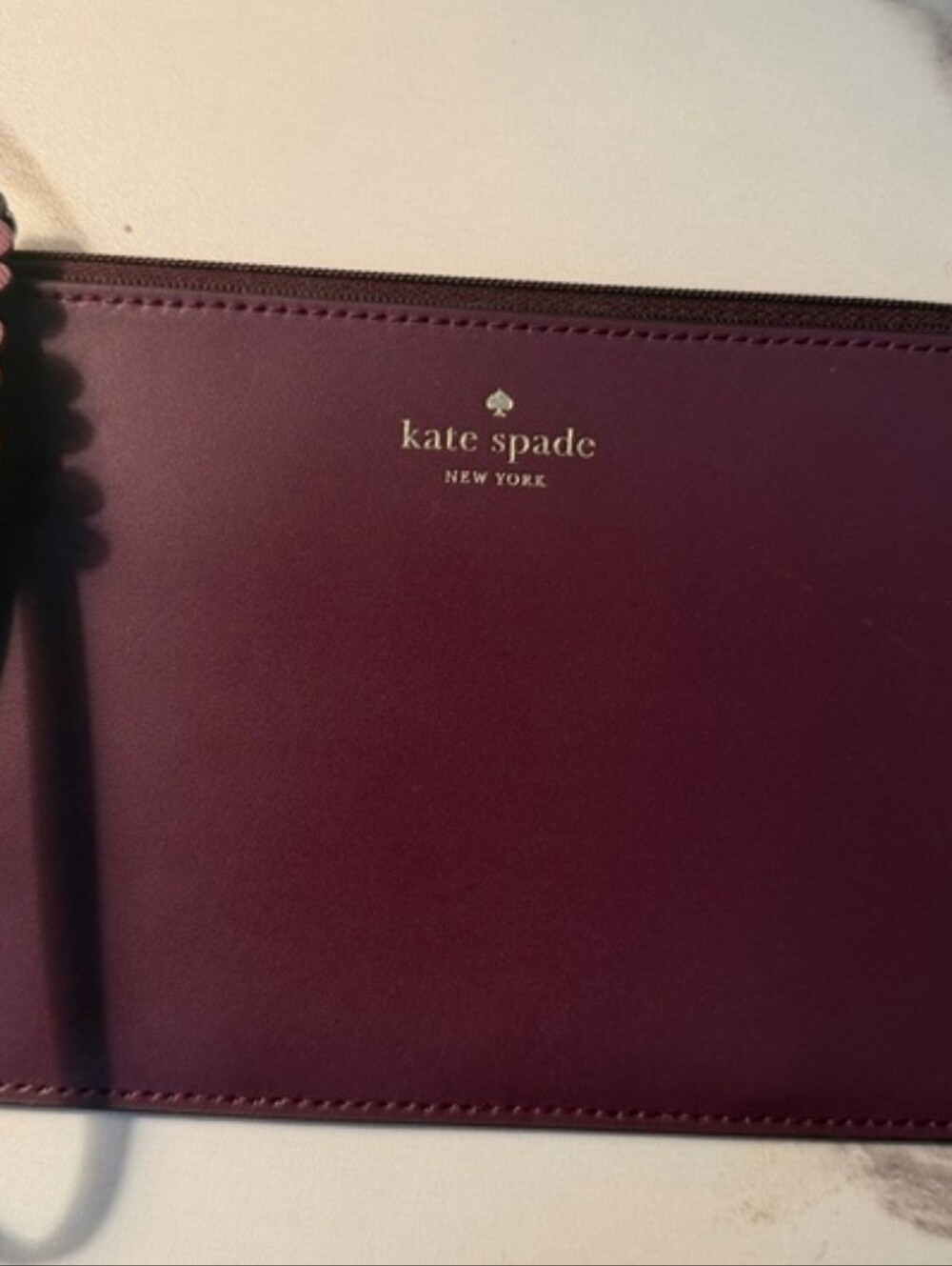 DKNY Burgundy Tote and Matching Wristlet Set - Picture 3 of 3